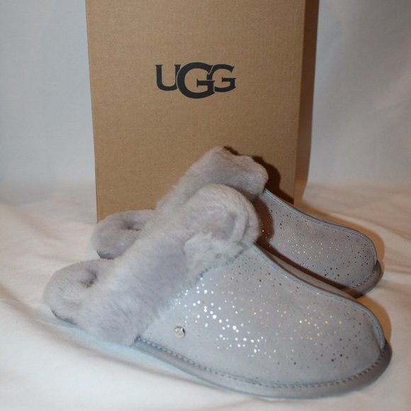 UGG Gray Sparkle Slippers - Picture 4 of 8